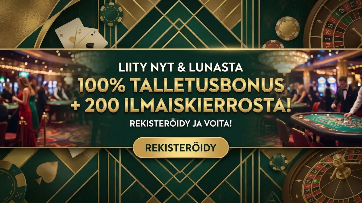 Rekisteröidy bonuksen kanssa